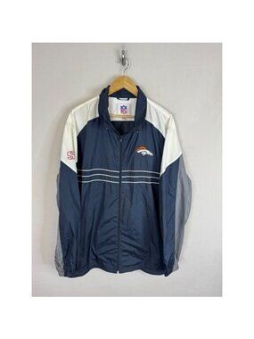 NFL Denver Broncos G-III Apparel Windbreaker Jacket Navy Blue White XXL